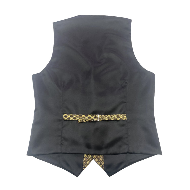 Gilet Mug Jacquard noir et or