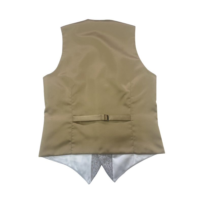 Gilet Mug Jacquard gris motif mordoré