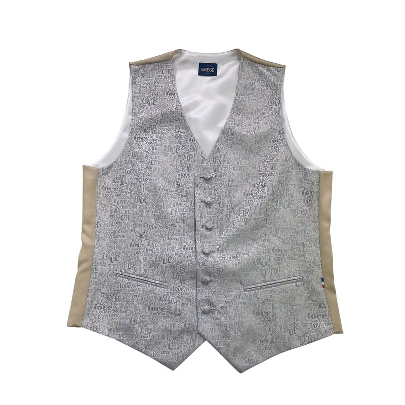 Gilet Mug Jacquard Gris