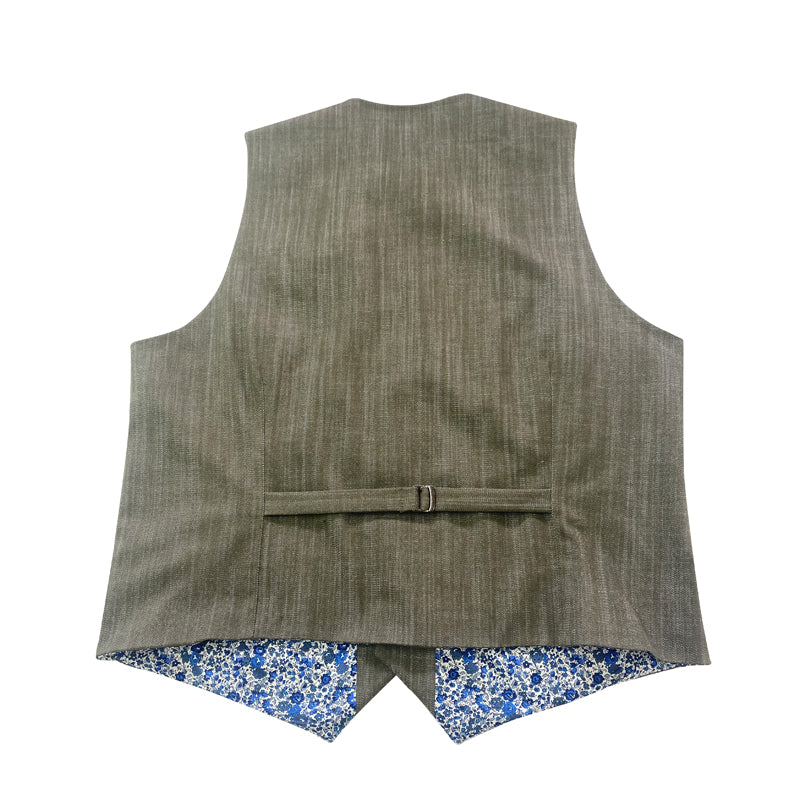 Gilet Mug en jean Kaki