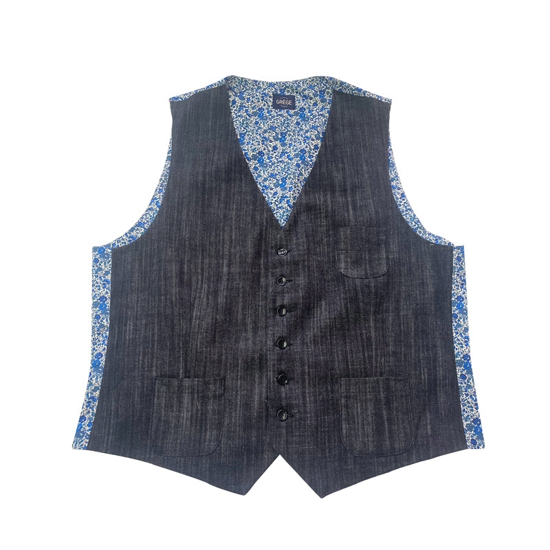 Gilet Mug en jean Noir