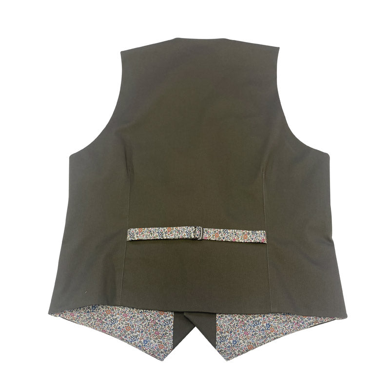 Gilet Mug en coton stretch kaki