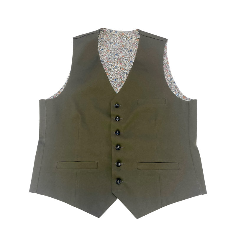 Gilet Mug en coton stretch kaki