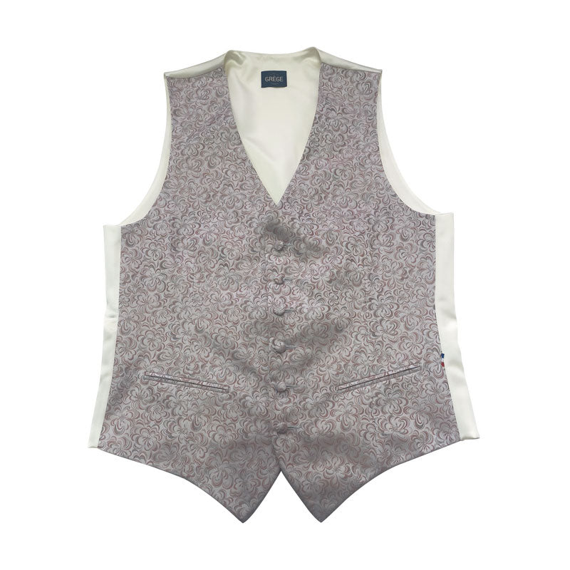 Gilet Mug Jacquard Façonné Rose