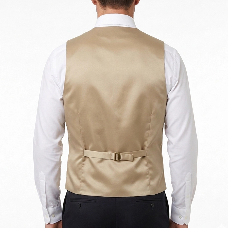 Gilet Mug Jacquard gris motif mordoré