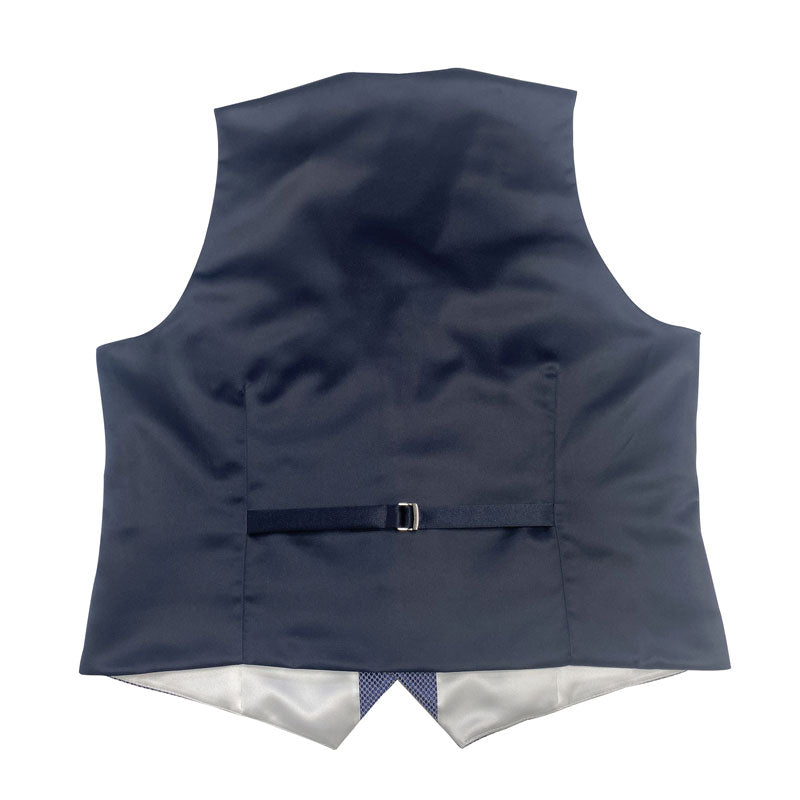 Gilet Mug Jacquard en soie mélangé Bleu Marine
