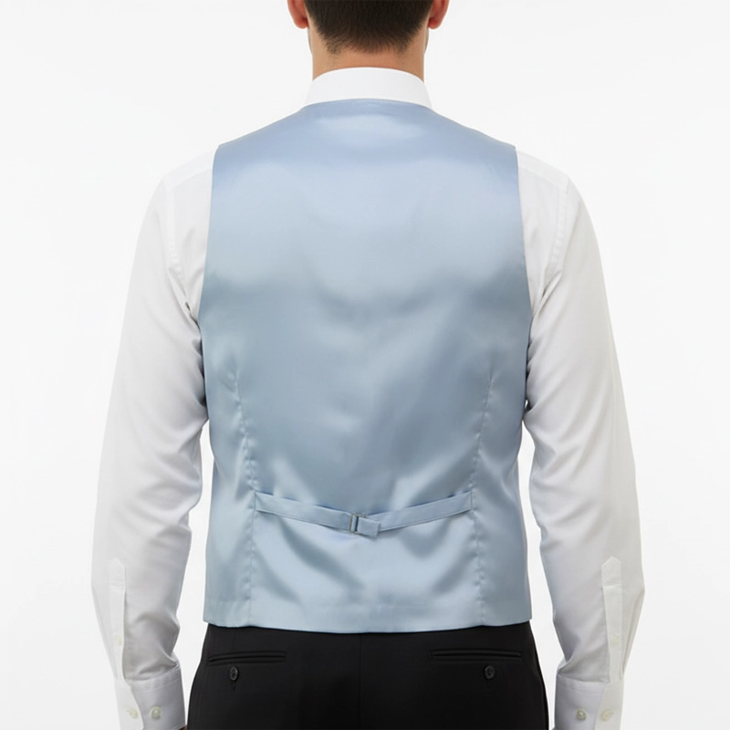 Gilet Mug Jacquard Gris et Ciel