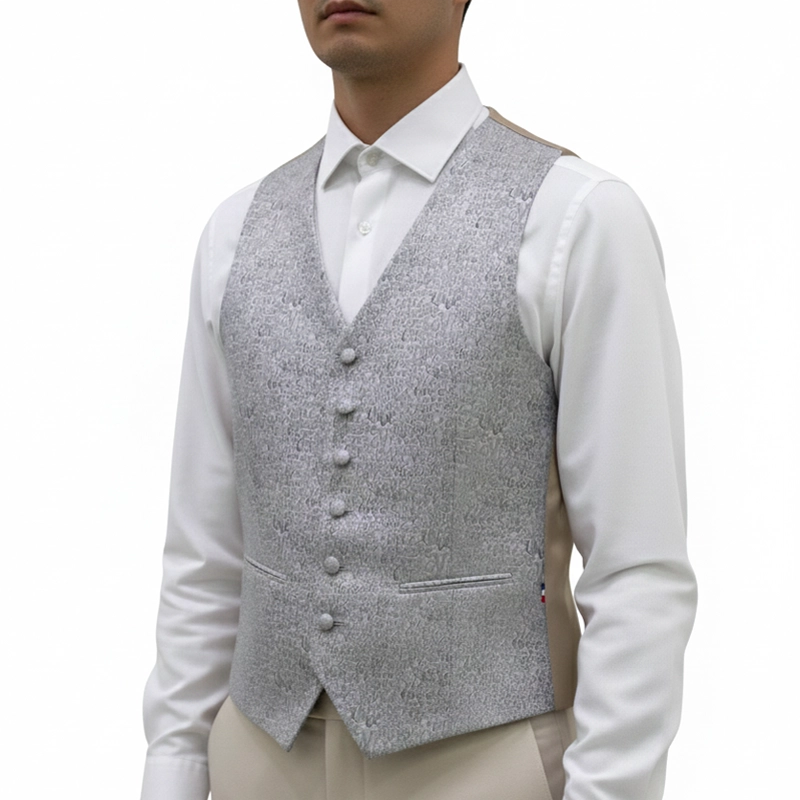 Gilet Mug Jacquard Gris