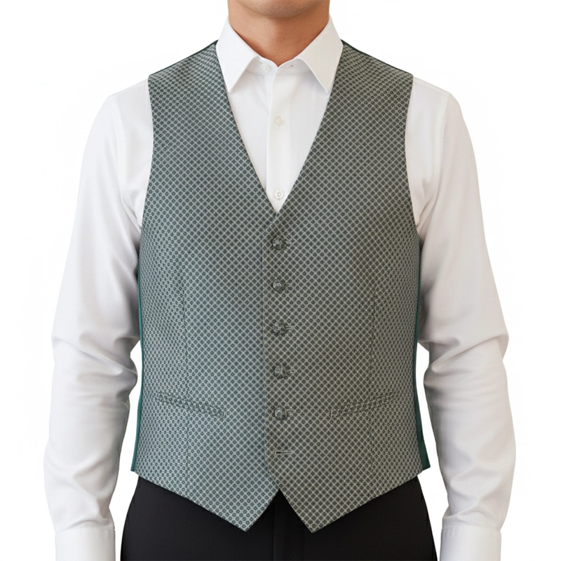 Gilet Mug Jacquard Vert Bouteille