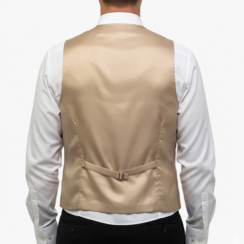 Gilet Mug Jacquard Petites Fleurs Beiges