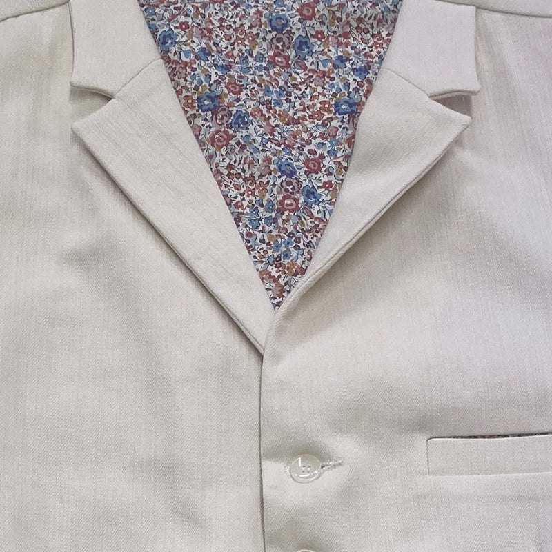 Gilet Col Revers écru