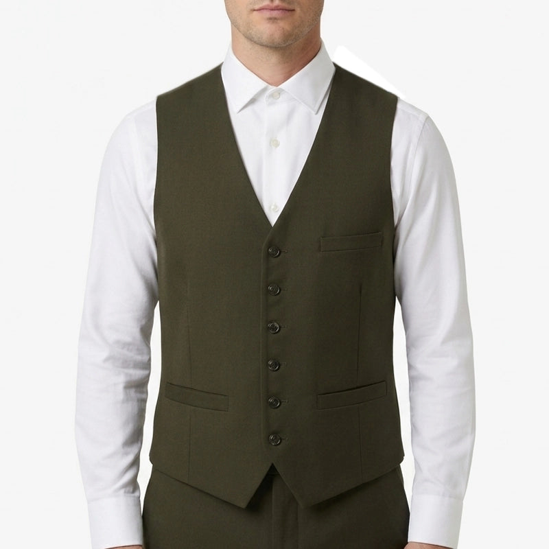 Gilet Mug en coton stretch kaki