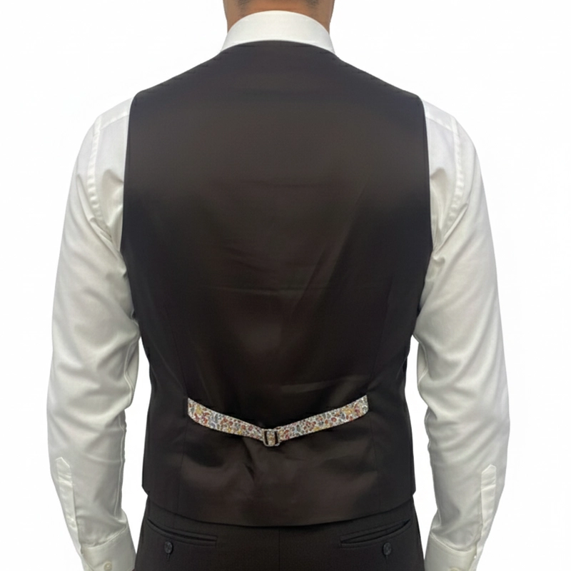 Gilet Mug en coton stretch marron