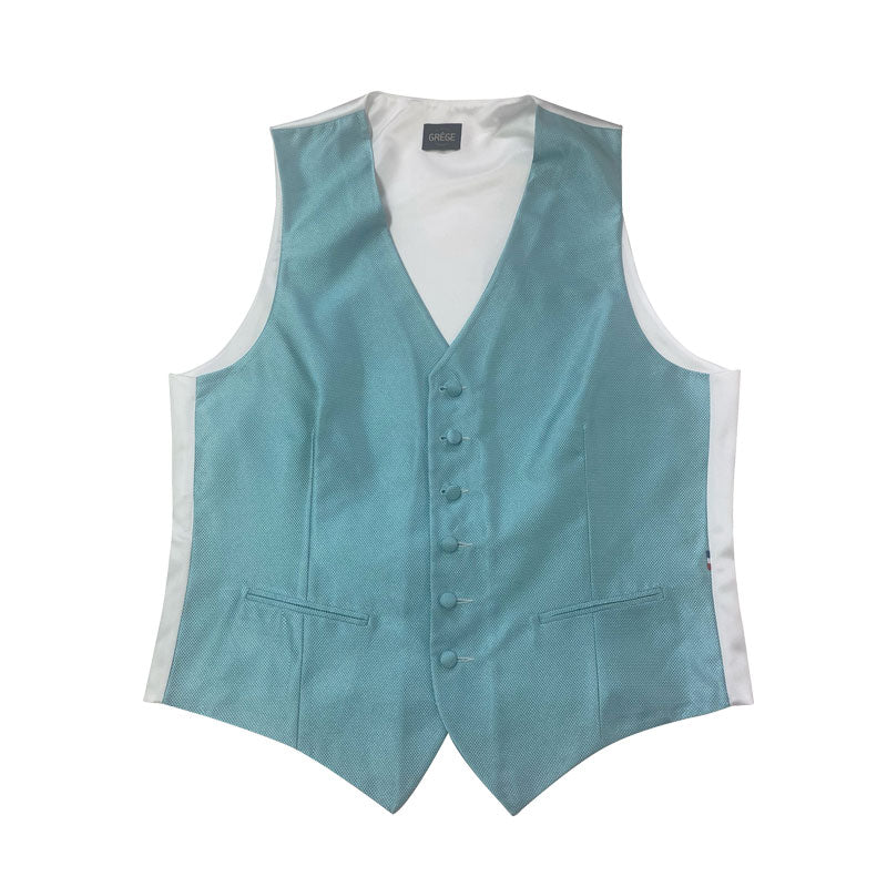 Gilet Mug Jacquard Vert d'Eau