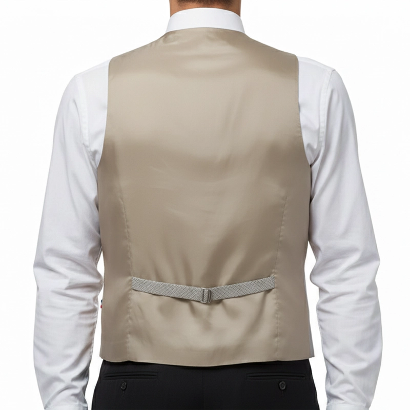 Gilet Mug Jacquard Beige, intérieur beige