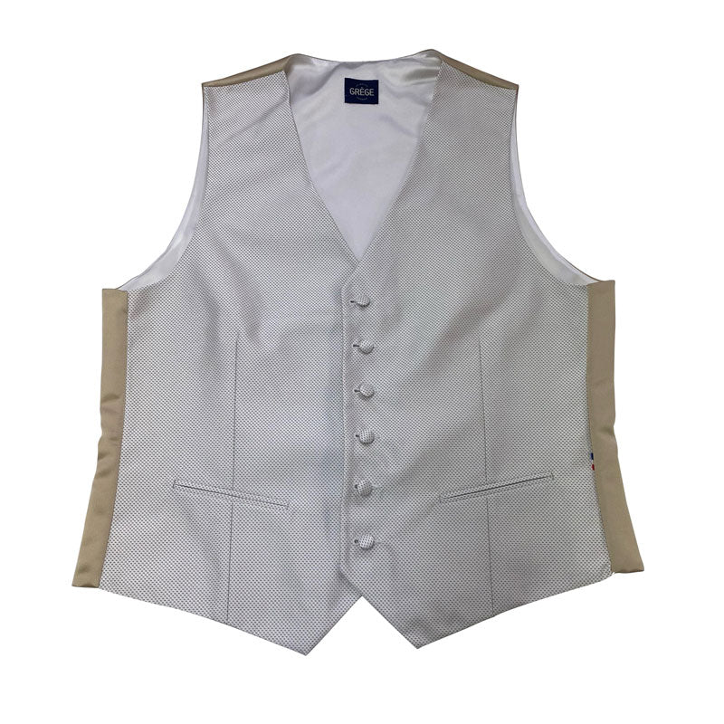 Gilet Mug Jacquard Beige