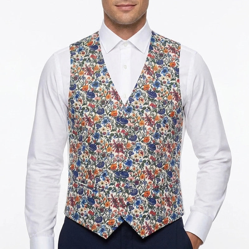 Gilet Mug Liberty à fleurs multicolores