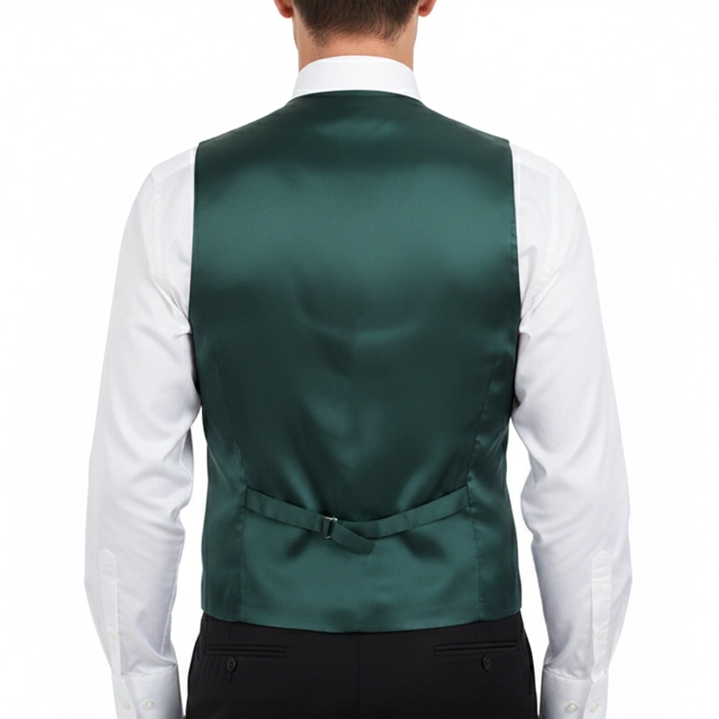 Gilet Mug Jacquard Petites Fleurs Vert Bouteille