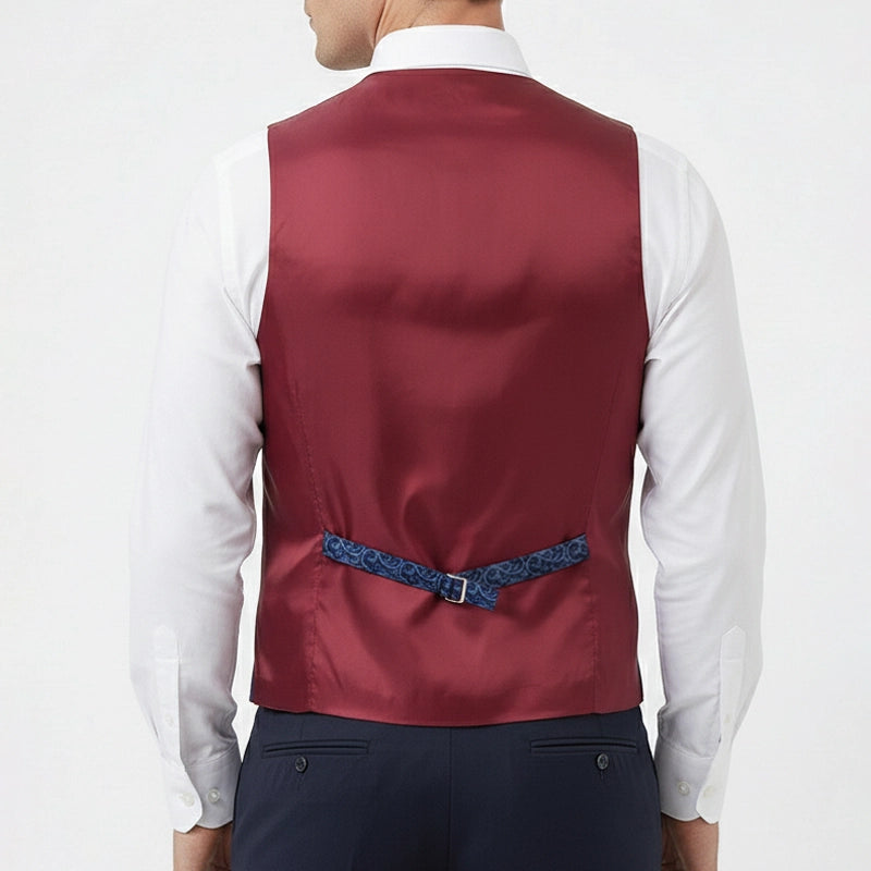 Gilet Mug Jacquard Arabesque Bleue