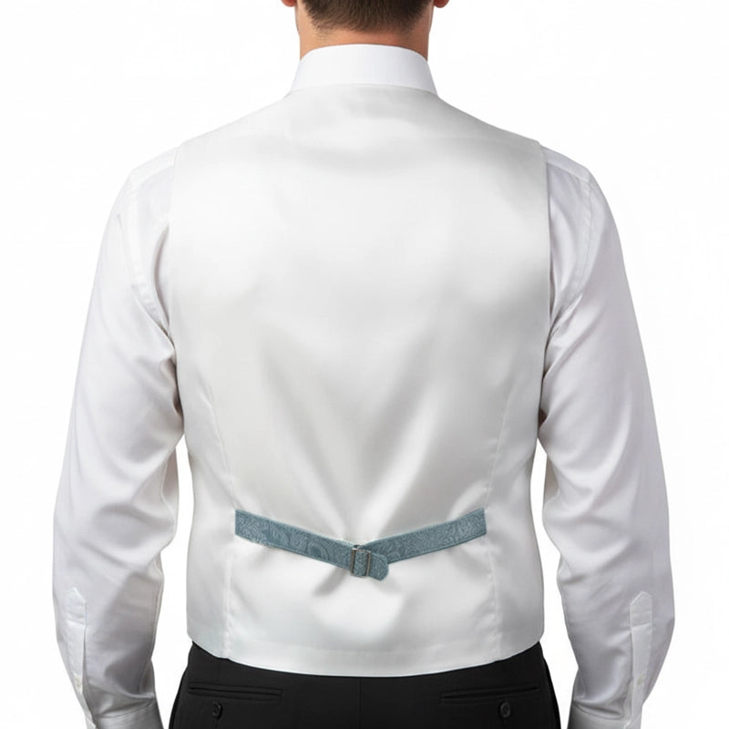 Gilet Mug Jacquard à motif Cachemire Vert d'Eau